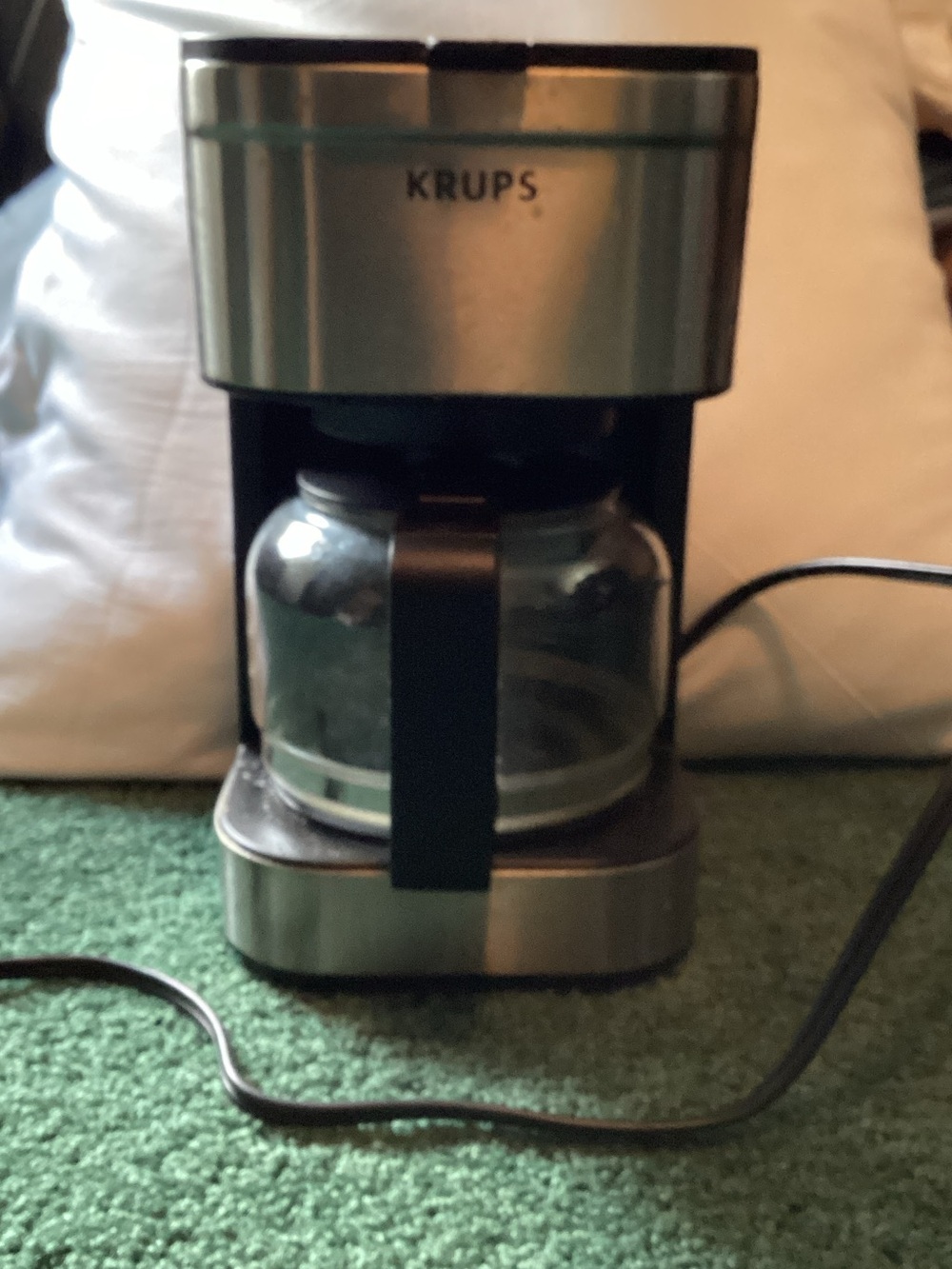 Krupa Stainless Steel Black 5 Cup Coffee Maker - Black